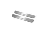 Land Rover Discovery III 2004+ LED door sill plates stainless steel with Discovery logo