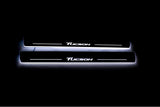 LED door sill plates Hyundai Tucson II 2015+ stainless steel with Tucson logo