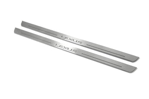 Illuminated LED Door Sill Tread Plates Lexus LX III 2008+ With Lexus Logo Lexus Led Door Sills opdesign