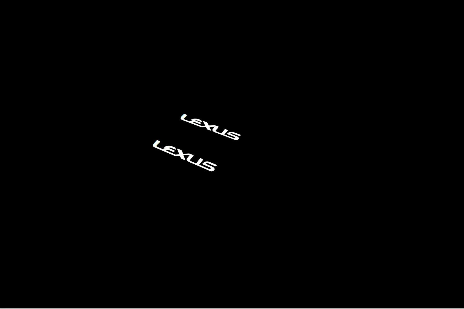 Lexus GX I 2002+ stainless steel illuminated door sill protectors with Lexus logo