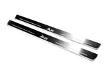 Audi A6 C7 2011+ illuminated entry guards in stainless steel with A6 logo