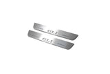 LED door sill plates for Volkswagen Jetta VI 2010+ stainless steel with GLI logo