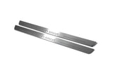 LED door sill plates for Smart Fortwo III 2014+ stainless steel with Smart logo
