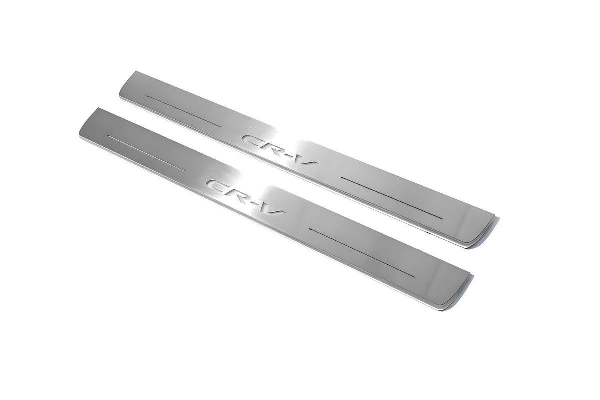 LED door sill plates for Honda CR-V V 2017+ stainless steel with CR-V logo
