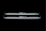 Toyota Tundra IV XK80 2022+ stainless steel LED door sill plates with TRD pro logo