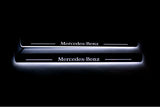 Mercedes GLS II X167 2019+ stainless steel LED door sill plates with Mercedes-Benz logo