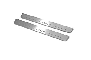 Illuminated LED Door Sill Tread Plates Chevrolet Volt II 2016-2019 With Volt Logo Chevrolet Led Door Sills opdesign