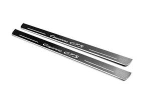 Porsche Cayenne Coupe E3 Stainless LED Door Sills – Cayenne GTS Logo