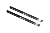 stainless steel LED door sill plates with Mercedes C W205 Coupe 2014+ with AMG logo