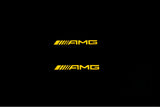 illuminated door sill protectors for Mercedes A W176 2012+ with AMG logo