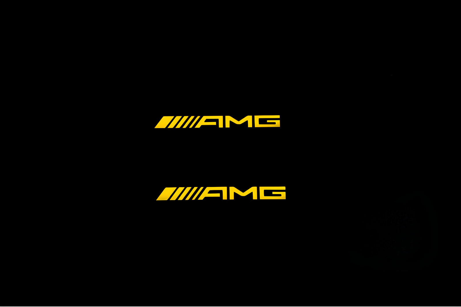 illuminated door sill protectors for Mercedes A W176 2012+ with AMG logo