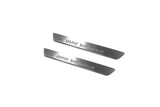 LED door sill plates BMW X5 E53 1999+ stainless steel with BMW Individual logo