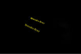 Mercedes E W211 2002+ illuminated door sill protectors with Mercedes-Benz logo