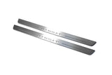 Volkswagen Passat B6 2005+ LED door sill plates stainless steel with Passat logo