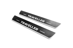 Peugeot Traveller Stainless Steel LED Door Sills – Traveller Logo