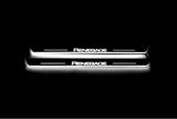 Jeep Renegade 2014+ stainless steel LED door sill plates with Renegade logo