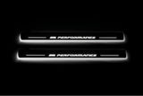 LED door sill plates stainless steel BMW 5 G60 2023+ with M Performance logo