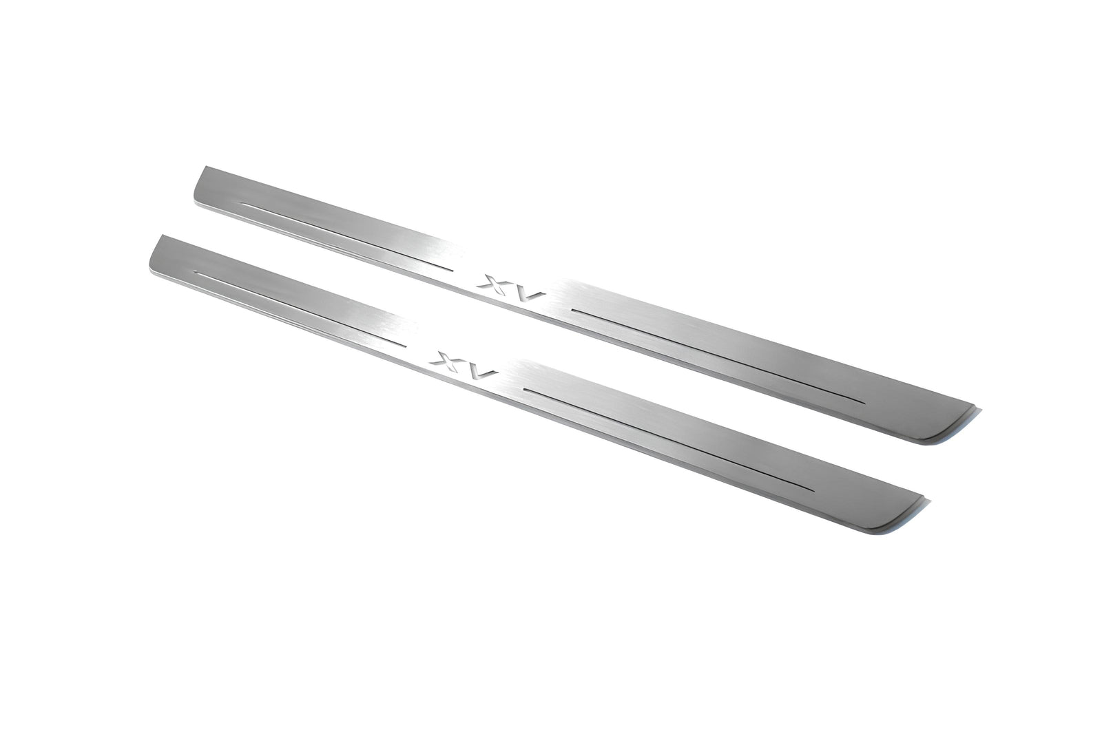 LED door sill plates stainless steel Subaru XV I 2011+ with XV logo