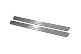 LED door sill plates for Land Rover Discovery III 2004+ stainless steel with Discovery logo