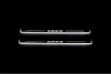 KIA Ceed III 2018+ stainless steel LED door sill plates with Ceed logo