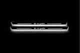 Citroen C-Elysee 2012+ stainless steel LED door sill plates with C-Elysee logo