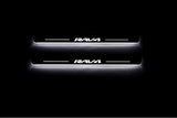 LED door sill plates stainless steel Toyota Rav4 III XA30 2005+ with Rav4 logo