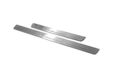 LED door sill plates Hyundai Veloster I 2011+ stainless steel with Veloster logo