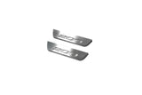 LED door sill plates Chrysler 200 II 2015+ stainless steel with 200 logo