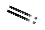 stainless steel LED door sill plates with Lexus ES VII 2018+ with F Sport logo