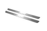 stainless steel LED door sill plates for Volkswagen Touareg III 2018+ with Touareg logo