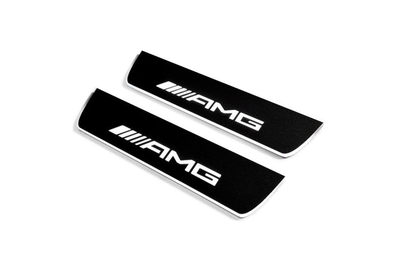Mercedes-Benz S-Class W222 2013+ Stainless Steel LED Door Sills – AMG