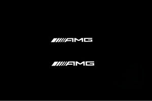 Mercedes GLE I 2015-2019 Illuminated Matte Sill Plates with logo AMG Mercedes Led Door Sills PRO opdesign