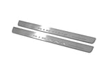 stainless steel LED door sill plates with Toyota Sienna III XL30 2011+ with Sienna logo