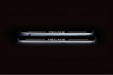 LED door sill plates for Renault Megane III 2009+ stainless steel with Megane logo