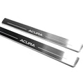 Illuminated LED Door Sill Tread Plates Acura TLX I 2015-2020 With Acura Logo Acura Led Door Sills opdesign