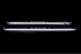 Toyota Camry V70 2018+ stainless steel LED door sill plates with Camry logo