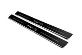 Chrysler 300C II LD 2011+ LED door sill plates stainless steel with SRT HELLCAT logo