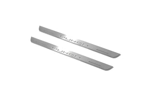 Illuminated LED Door Sill Tread Plates GMC Yukon V 2020+ With Yukon Logo GMC Led Door Sills opdesign