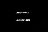 stainless steel illuminated door sill protectors for Mercedes E W211 2002+ with AMG logo