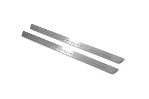 Illuminated LED Door Sill Tread Plates Volkswagen Passat B8 2015-2023 With Passat Logo (type 1) Volkswagen Led Door Sills decoinfabric