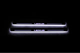 LED door sill plates Lexus ES VI XV60 2012+ in stainless steel with Lexus logo