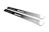 stainless steel LED door sill plates for Mercedes CLS II (C218) 2010+ with Brabus logo