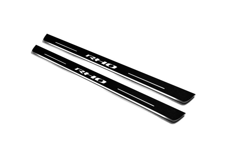 RAM 2500 V 2019+ LED Door Sill Guards with Illuminated RHO Logo Door Sills Decoin