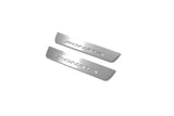 LED door sill plates Hyundai Sonata VII (LF) 2014+ in stainless steel with Sonata logo