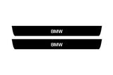 illuminated door sill protectors BMW 7 G11/G12 2015+ stainless steel with BMW logo