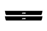 stainless steel illuminated door sill protectors with BMW 7 G11/G12 2015+ with ///M logo