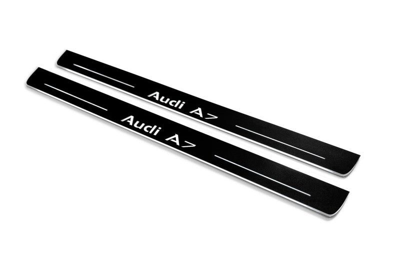 LED door sill plates for Audi A7 C7 2010+ with Audi A7 logo