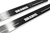 LED door sill plates for Mercedes CLS II (C218) 2010+ with Brabus logo