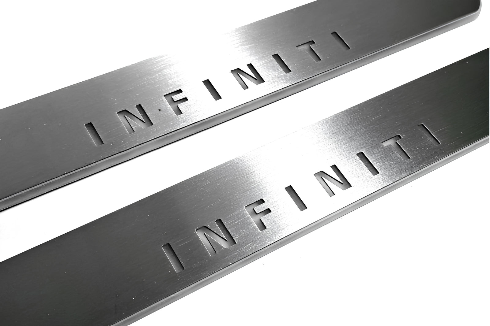 LED door sill plates Infiniti QX60 I 2013+ stainless steel with Infiniti logo