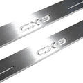 Illuminated LED Door Sill Tread Plates Mazda II 2016+ With CX-9 Logo Mazda Led Door Sills opdesign